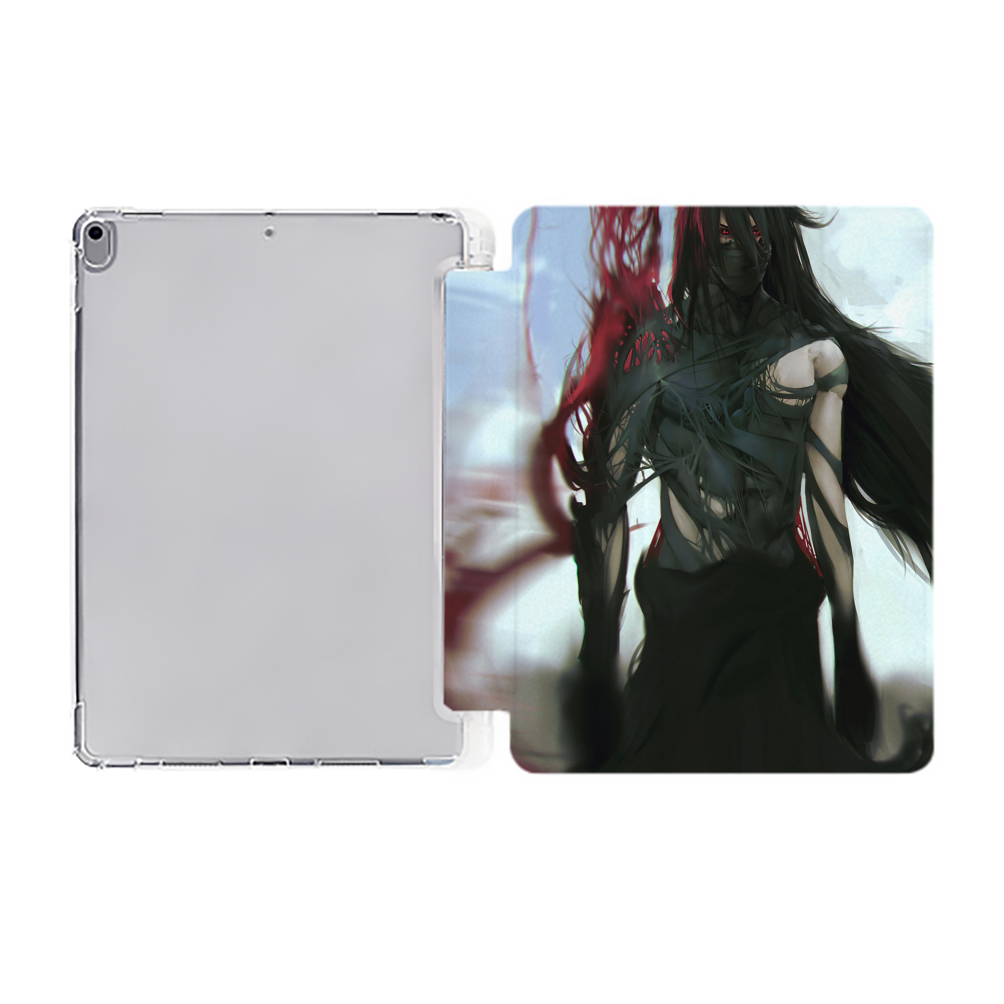 （画像用） ブリーチ BLEACH IPad ケース ペン収納付き 三つ折りスタンド PUレザー×シリコン 対応機種9.5/10.5/10.9インチ